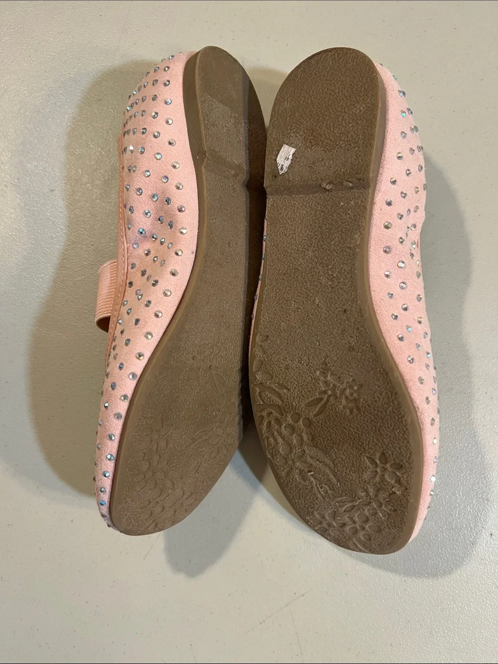 DV by Dolce Vita Pink Rhinestone Mary Jane Flats for Kids